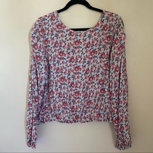 Loft Long Sleeve Blouse Large NWT